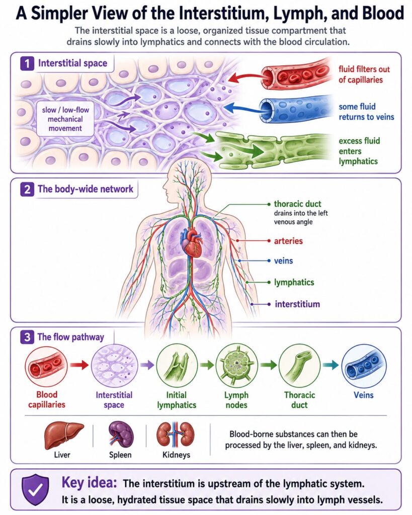 A Simpler View Of The Interstitium, Lymph & Blood