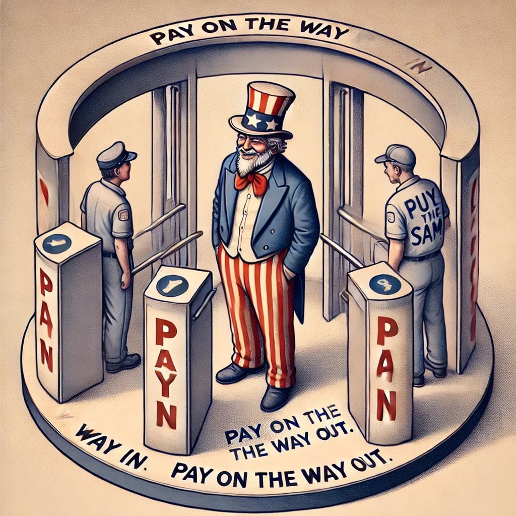 Pay On The Way & Out