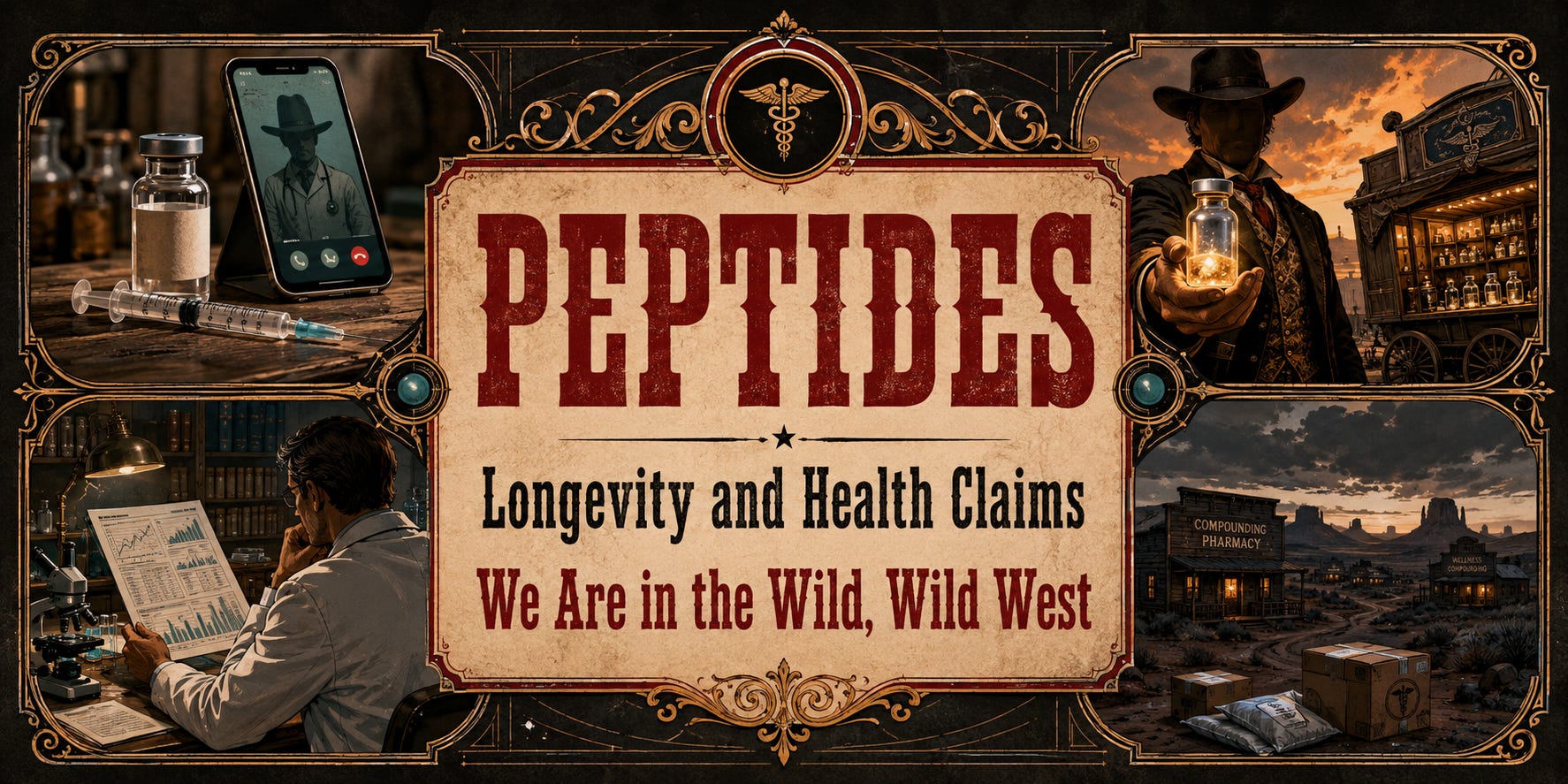 Peptides, longevity and health claims in the Wild West of peptide therapy