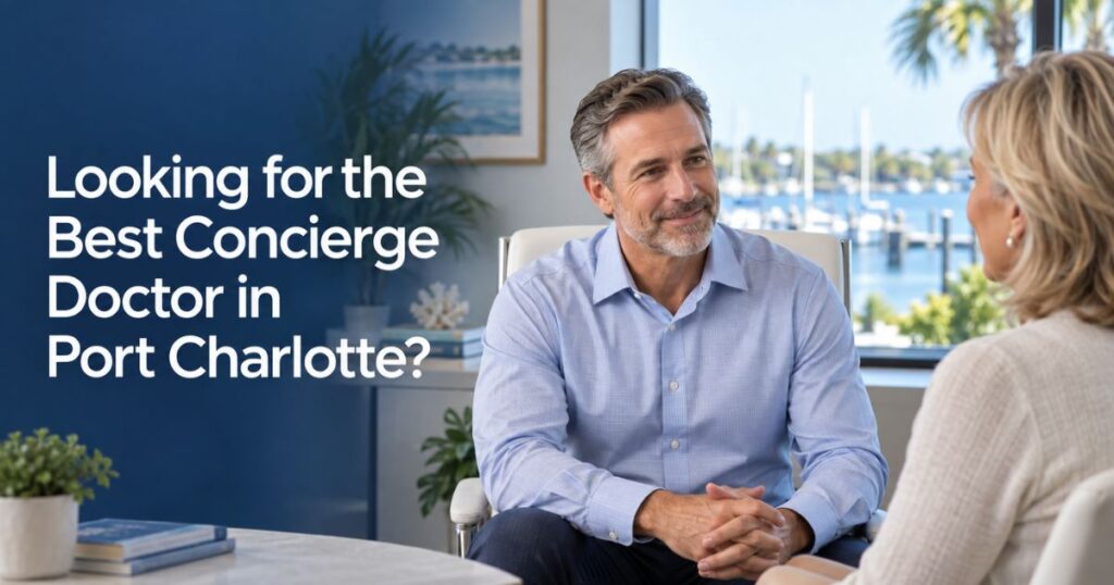 Port Charlotte patient meeting with an IMLWP concierge doctor for personalized primary care